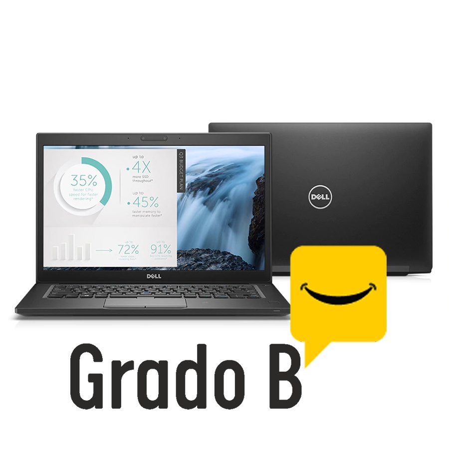 Dell Latitude 7480 Notebook | 14" Pollici 2K | Intel Core i5-6300U 2.4Ghz | Ram 8Gb | 128Gb SSD | WiFi e Bluetooth | WebCam | Windows 10 Pro | Tastiera Italiana Grado B