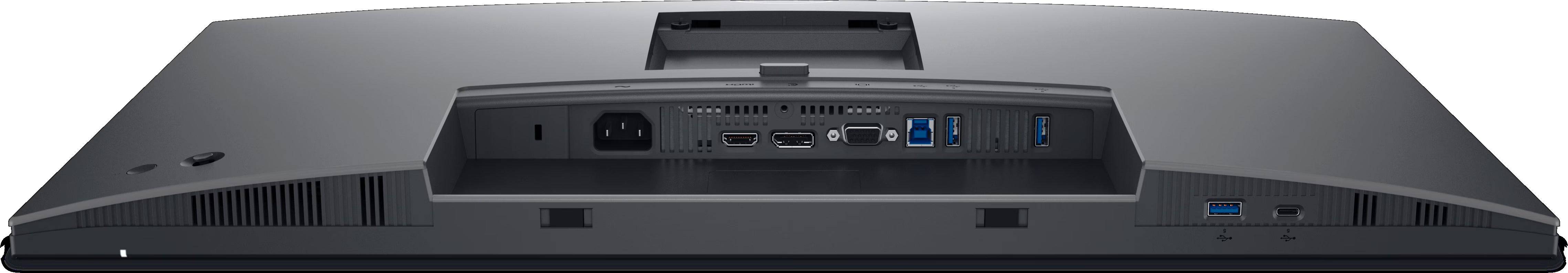 Porte di connettività del monitor Dell 27 pollici, inclusi HDMI, DisplayPort e USB per versatilità.